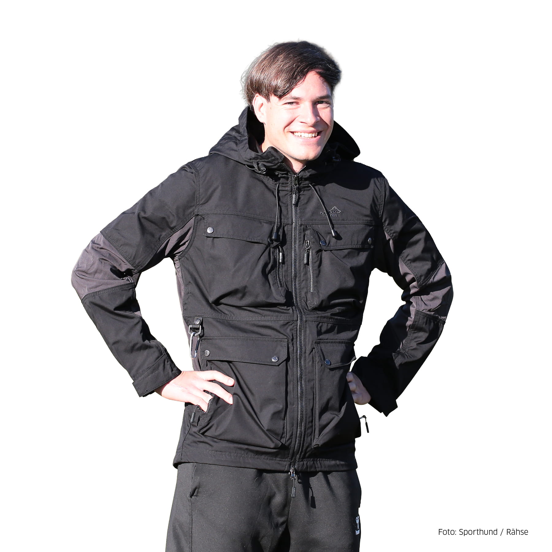 Arrak Hybrid Jacke Herren Schwarz