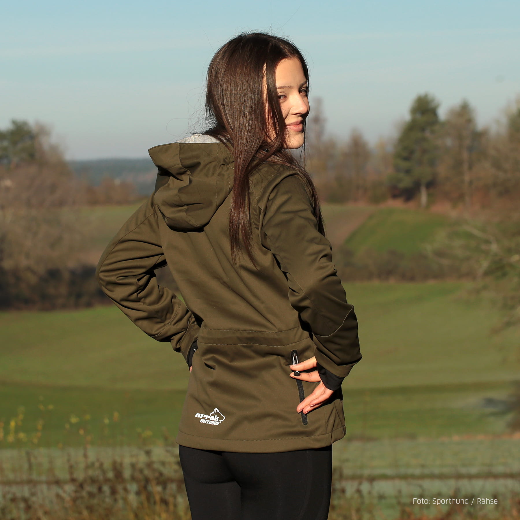 Arrak Softshelljacke Akka Damen Schwarz XL