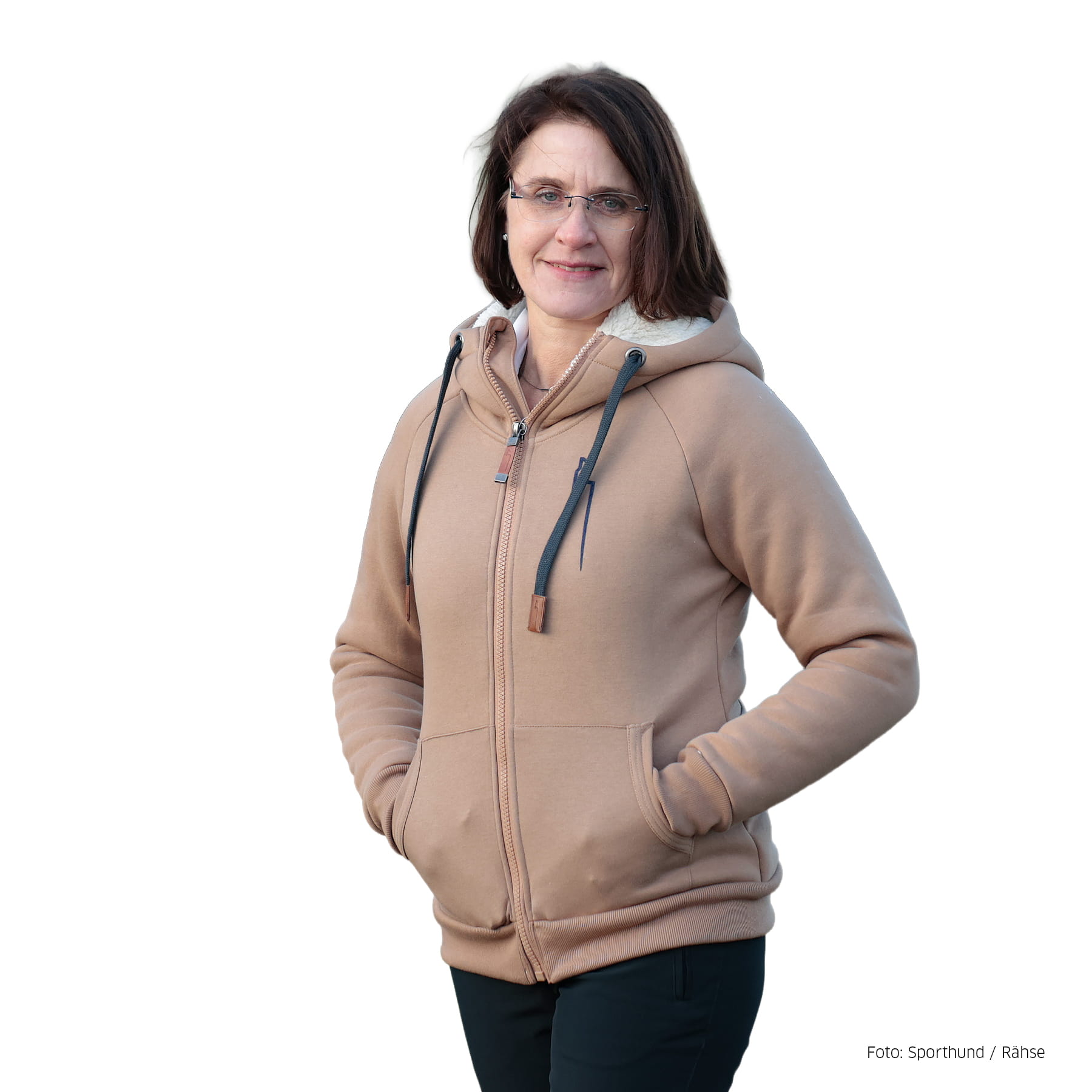 DOGGER Winterhoodie Damen camel 34