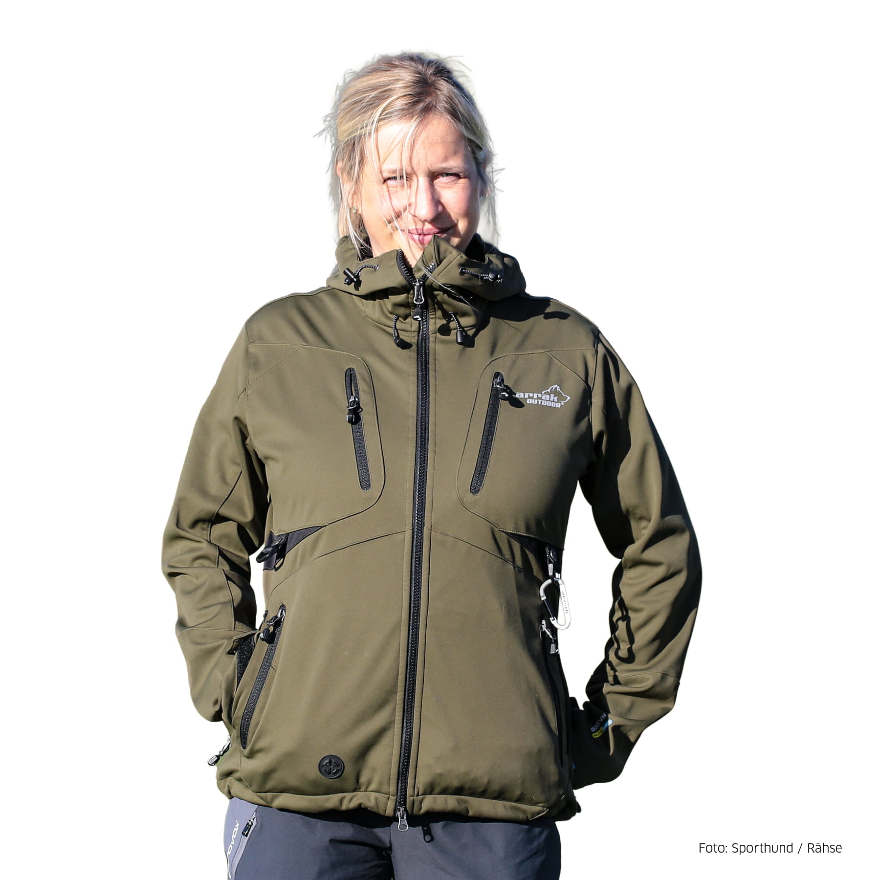 Arrak Softshelljacke Akka Damen Schwarz XL