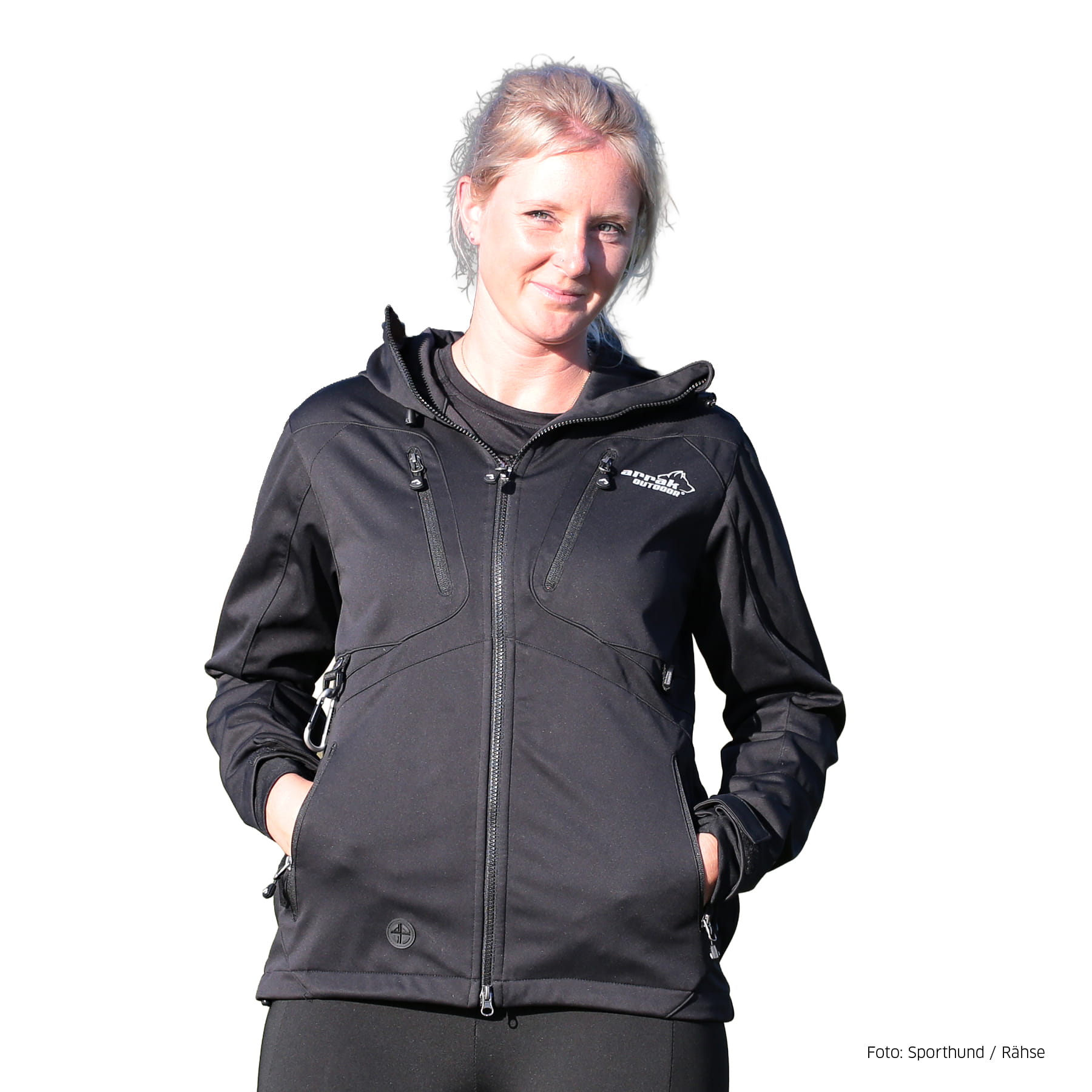 Arrak Softshelljacke Akka Damen Schwarz XL