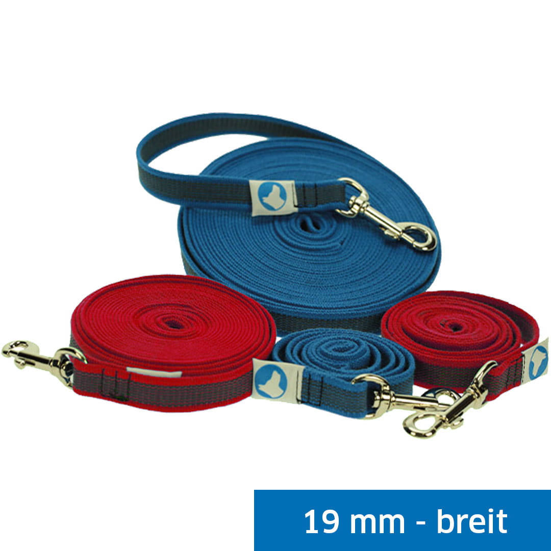 Gummierte Nylonleine breit farbig