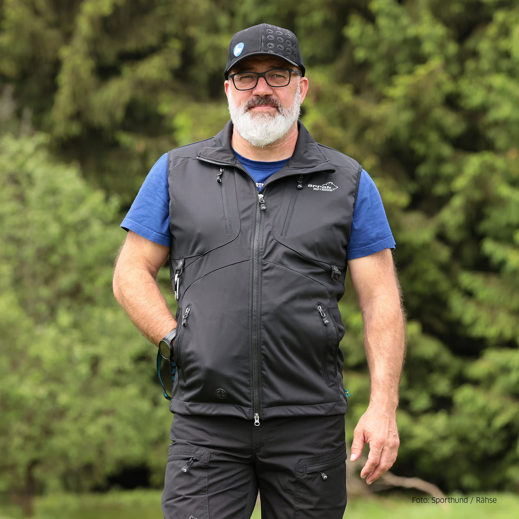 Arrak Acadia Softshellweste Herren Schwarz 4XL