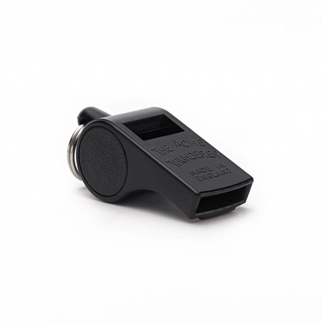 Whistle WW2 Sifflet ACME Thunderer No.58.5 - Noir Mat - Pour Arbitres Et Sport équipement Arbitre Whistle WW2 Sifflet ACME Thunderer No.58.5 - Noir Mat - Pour Arbitres Et Sport équipement Arbitre