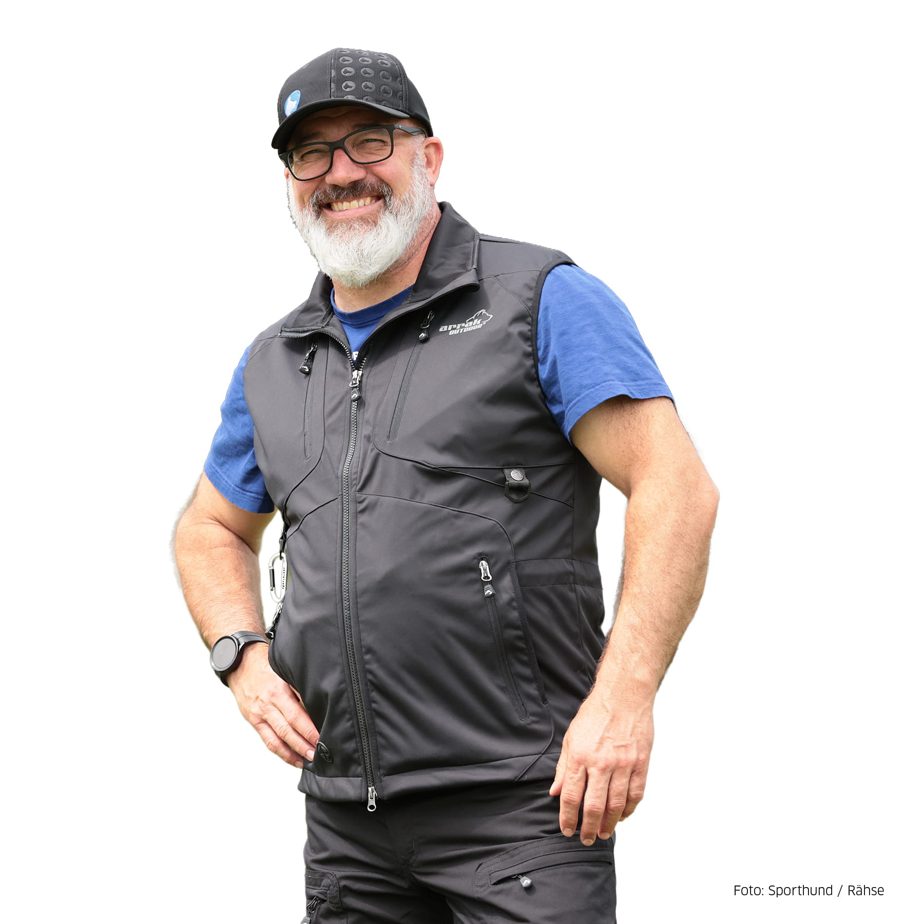 Arrak Acadia Softshellweste Herren Schwarz 4XL